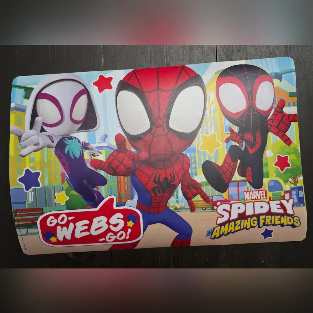 Lot Of 3 Kids Table Placemats Spidey, Baby Shark & Paw Patrol 11